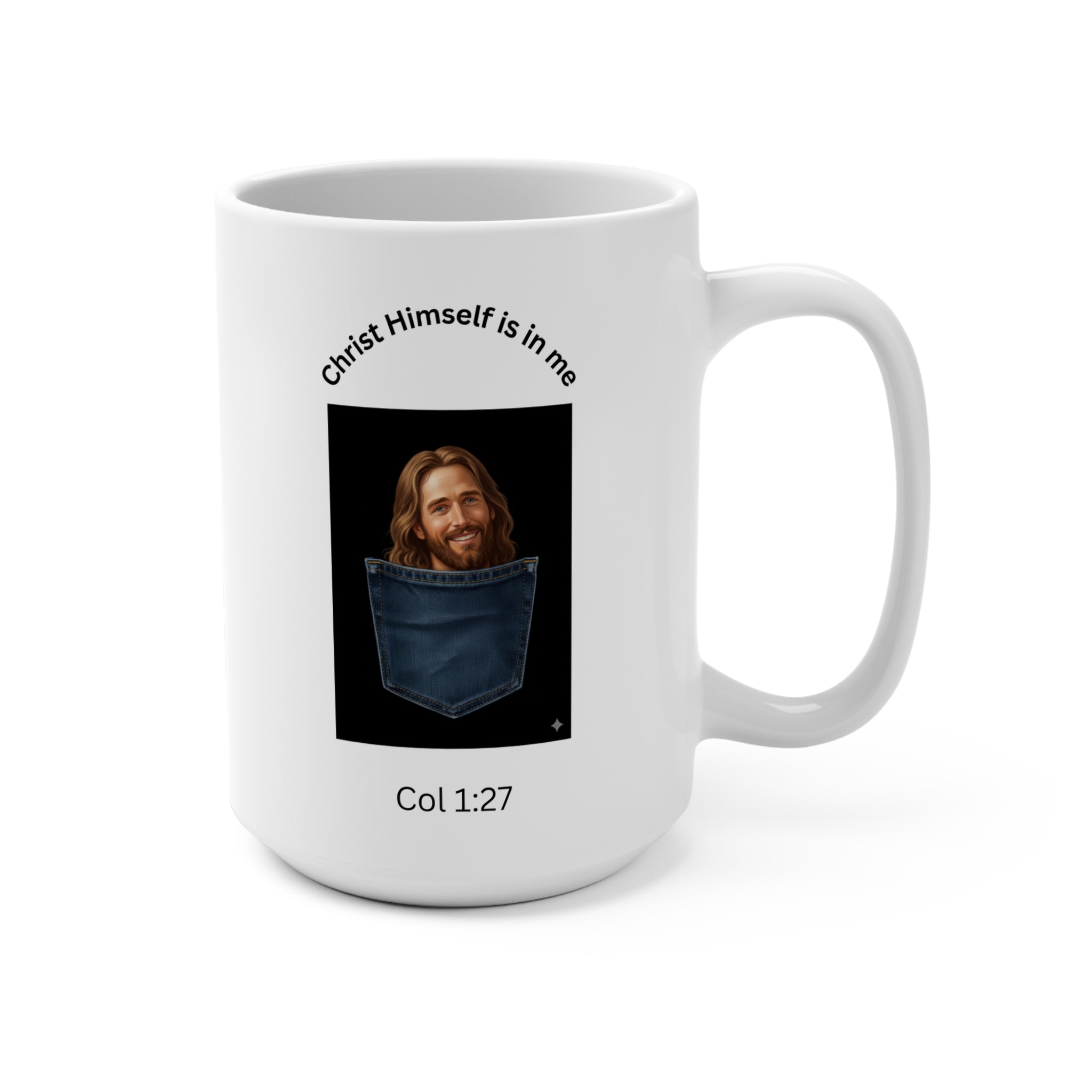 Christian “Christ Is in Me” Coffee Mug – Bible Verse Faith Mug | Inspirational Christian Mug Gift