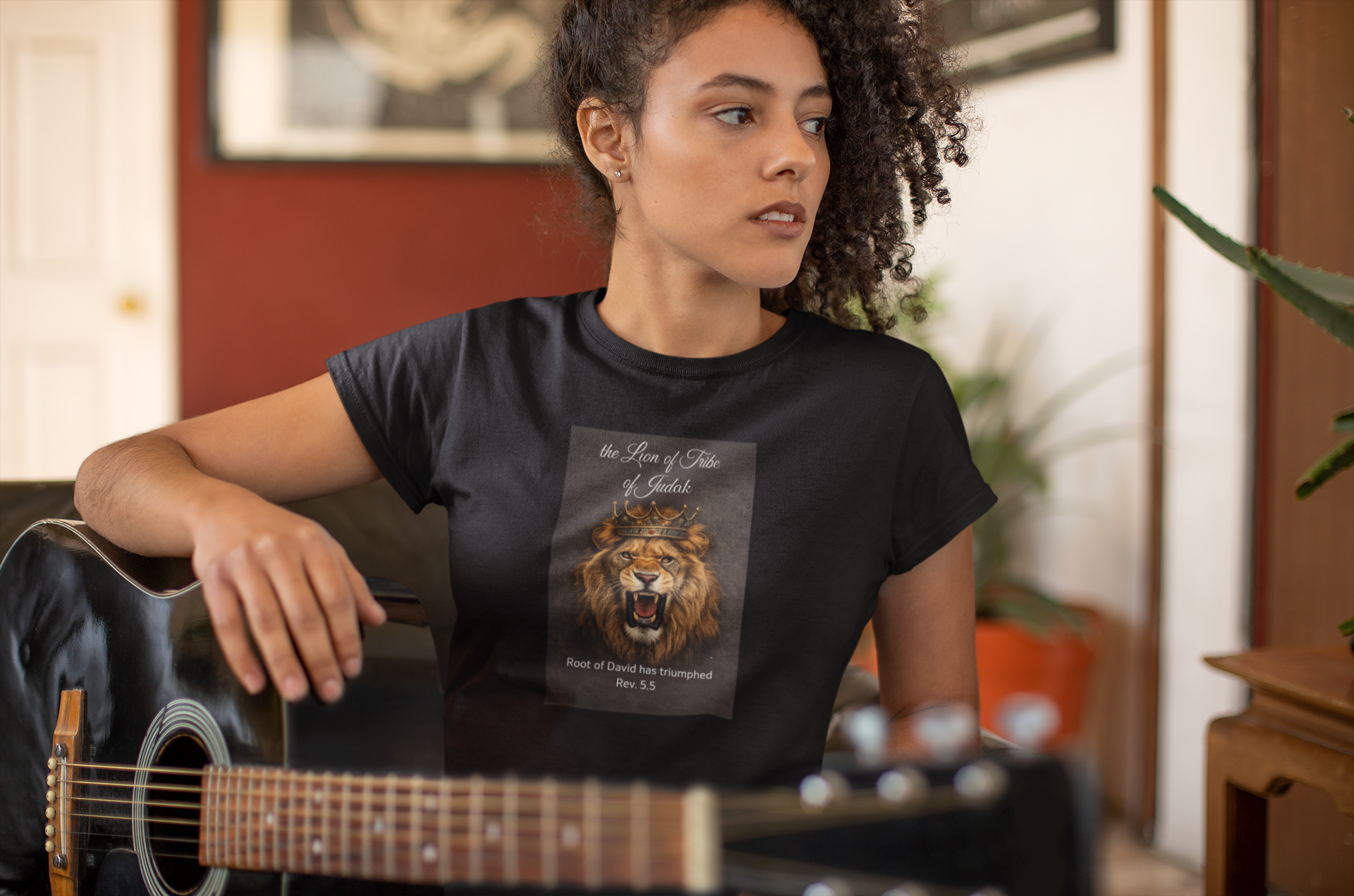 ✝️ Lion of the Tribe of Judah Christian T-Shirt – Revelation 5:5