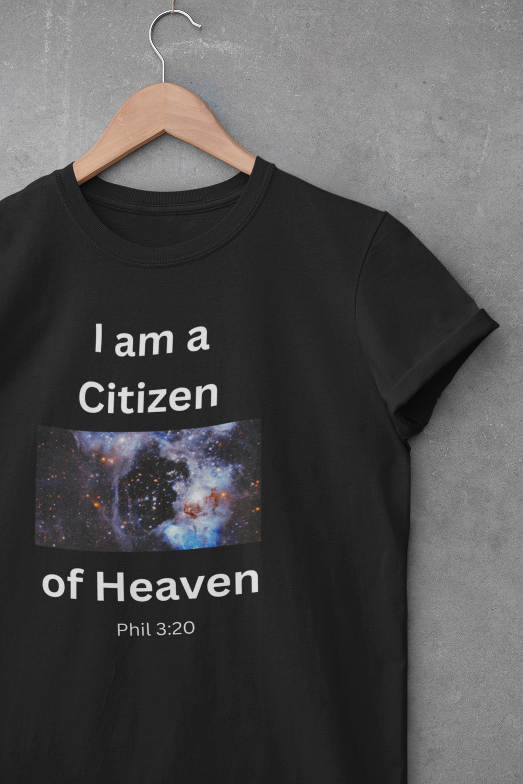 Christian Citizen of Heaven T-Shirt – Philippians 3:20 Bible Verse Shirt, Faith Based Christian Gift