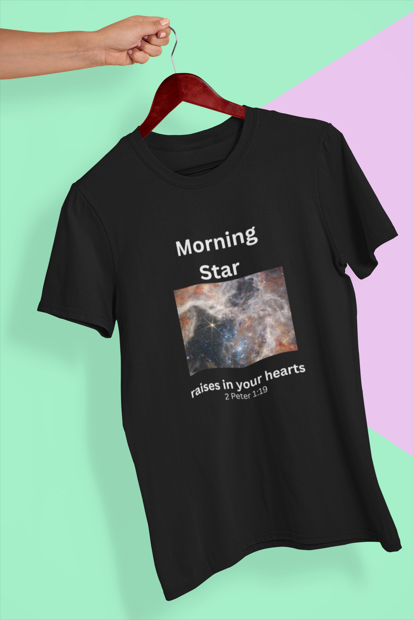 Christian Morning Star Shirt – 2 Peter 1:19 Scripture Tee – Faith Based Gift