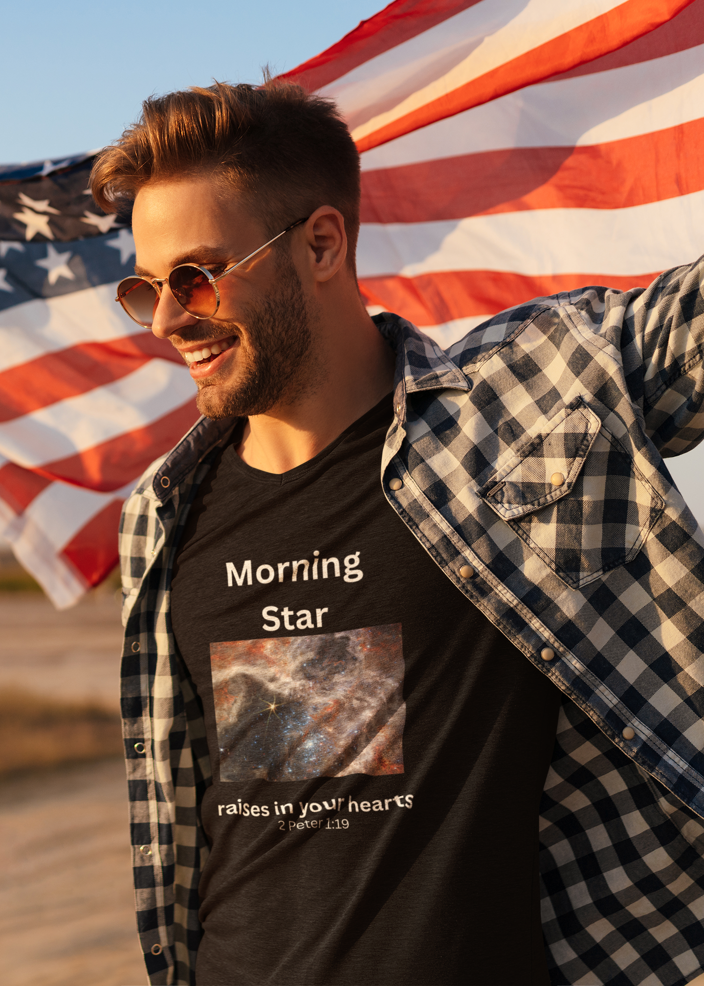 Christian Morning Star Shirt – 2 Peter 1:19 Scripture Tee – Faith Based Gift