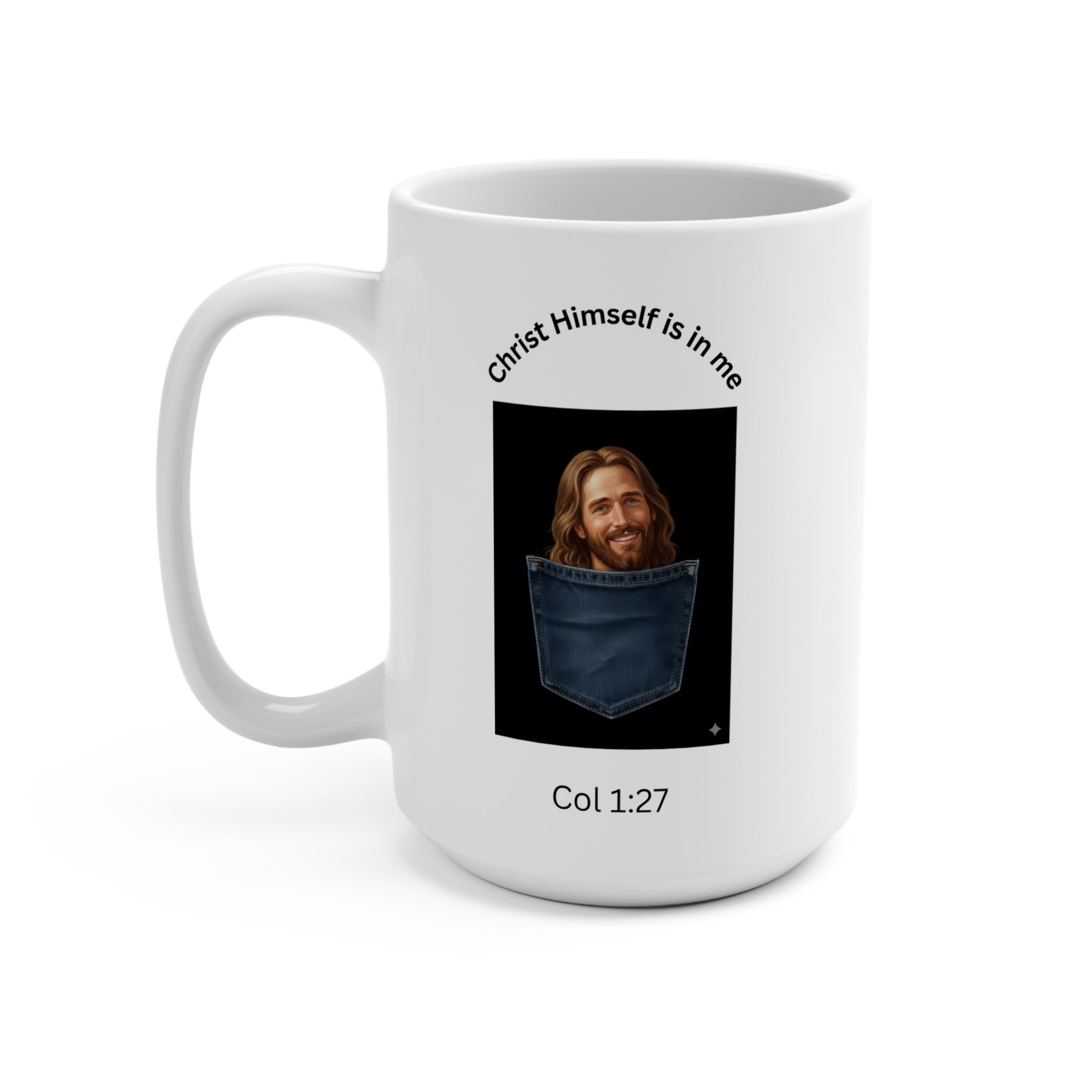 Christian “Christ Is in Me” Coffee Mug – Bible Verse Faith Mug | Inspirational Christian Mug Gift