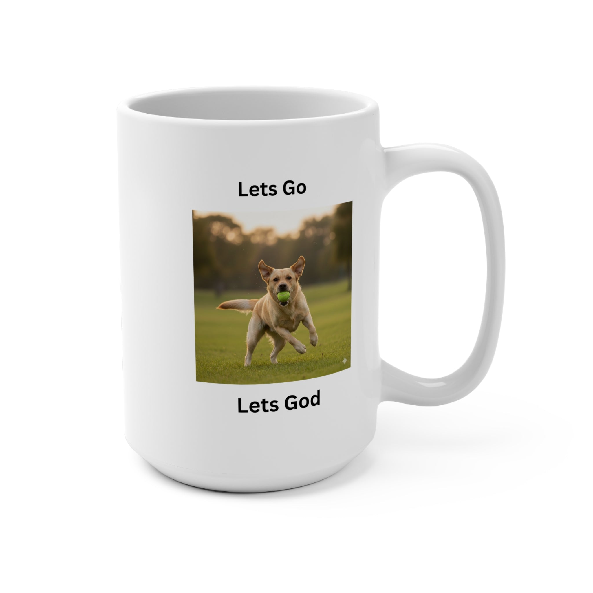 Christian Labrador Retriever Coffee Mug – Faith Based Dog Lover Gift – Labrador Dog Mom Mug – Religious Dog Owner Gift